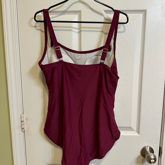 Maroon Swimsuit - Picture 2 of 4